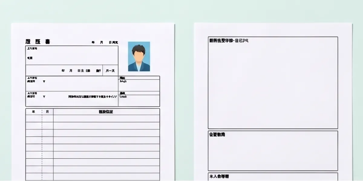履歴書テンプレートのイメージ