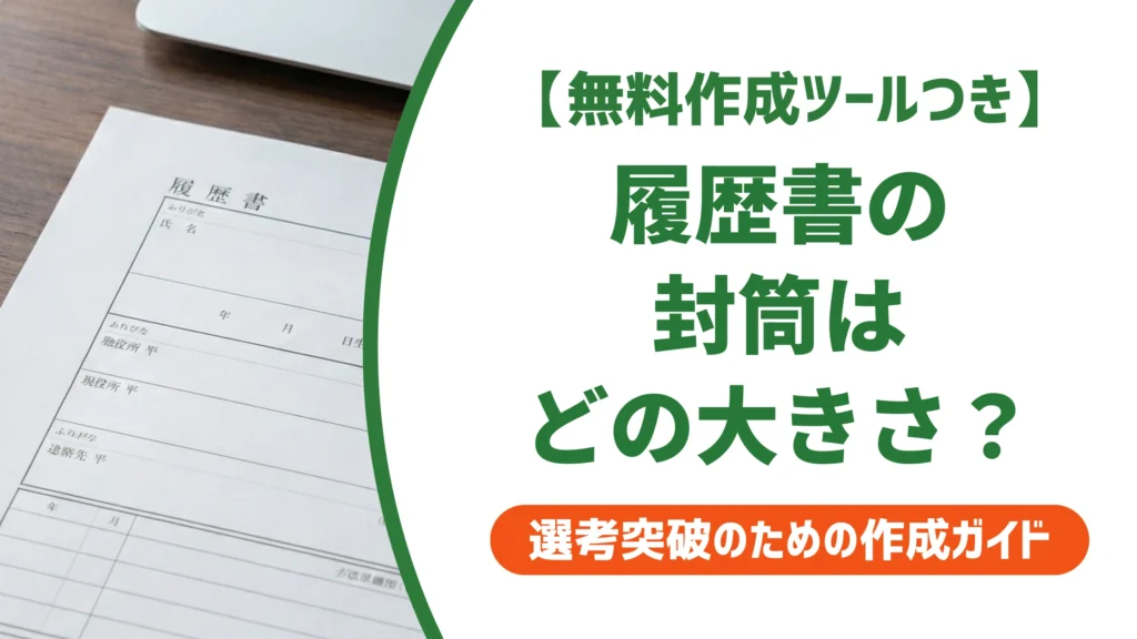 履歴書の封筒の大きさは角形2号が正解｜角A4・長3との違いと料金を徹底解説